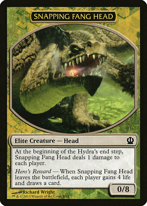 Snapping Fang Head Card Front