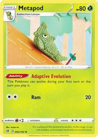 Metapod Card Front