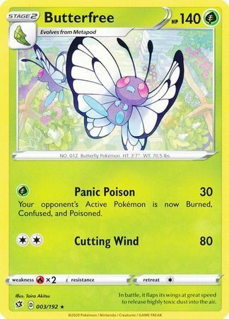 Butterfree [Panic Poison | Cutting Wind] Card Front