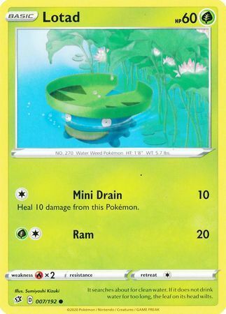 Lotad [Mini Drain | Ram] Card Front