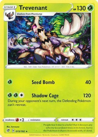 Trevenant [Seed Bomb | Shadow Cage] Card Front