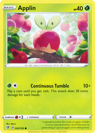 Applin [Continuous Tumble] Card Front