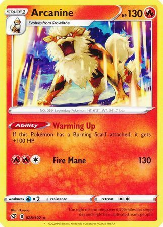 Arcanine [Warming Up | Fire Mane] Card Front