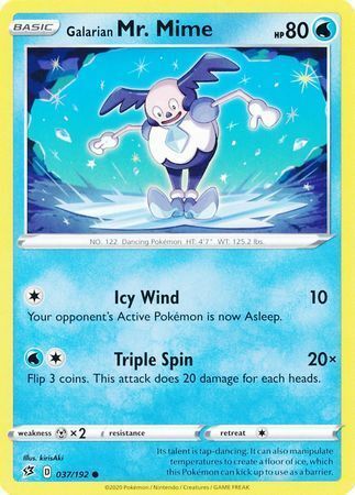 Galarian Mr. Mime [Icy Wind | Triple Spin] Frente