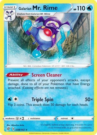 Galarian Mr. Rime [Screen Cleaner | Triple Spin] Card Front