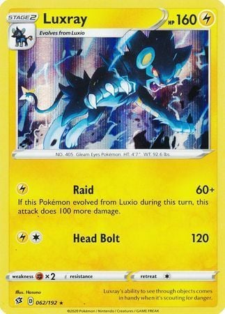 Luxray [Raid | Head Bolt] Card Front