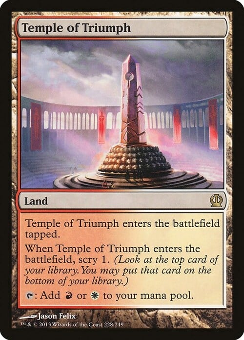 Temple of Triumph Card Front