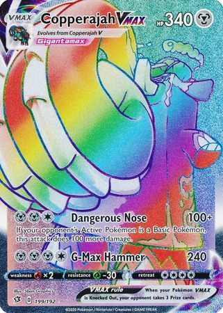 copperajah v pokemon card value Pokemon TCG: Copperajah V SWSH02: Rebel Clash 136/192 PSA 10 main image 0