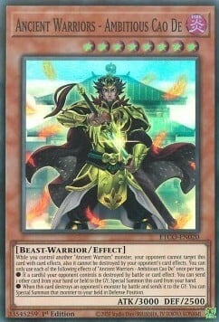 Ancient Warriors - Ambitious Cao De Card Front