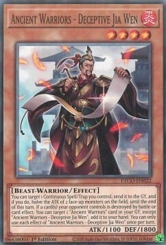 Ancient Warriors - Deceptive Jia Wen Card Front