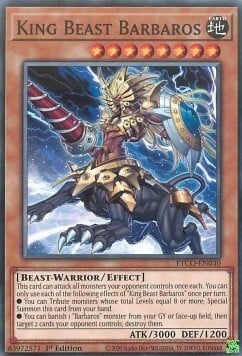 King Beast Barbaros Card Front