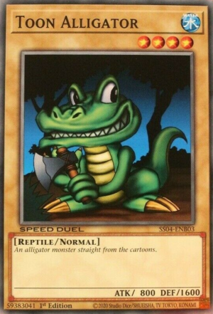Alligatore Toon Card Front