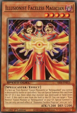 Illusionist Facele Magician Card Front