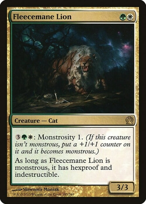 Fleecemane Lion Card Front