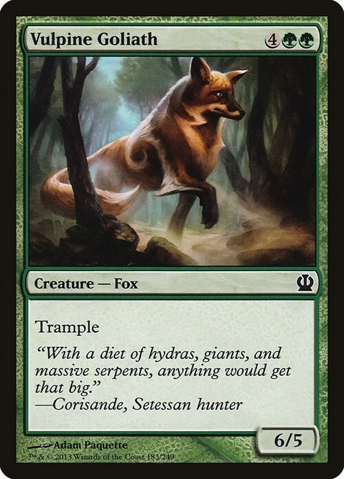 Vulpine Goliath Card Front
