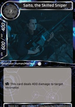 Saito, the Skilled Sniper Card Front