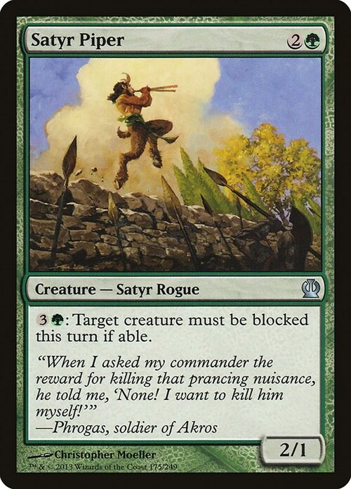 Satyr Piper Card Front