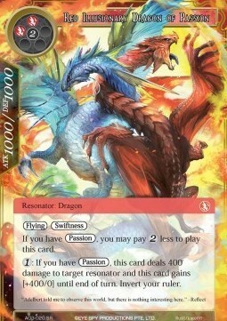 Red Illusionary Dragon of Passion Card Front