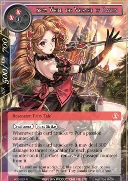 Snow White, the Valkyrie of Passion Card Front