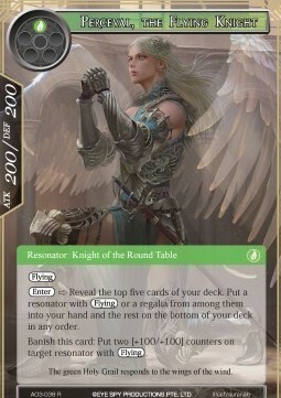 Perceval, the Flying Knight Card Front