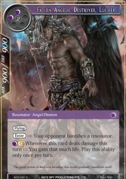 Fallen Angelic Destroyer, Lucifer Card Front