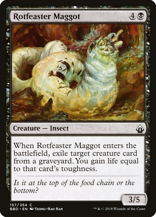 Rotfeaster Maggot Card Front