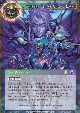 Awakening of the Undead Lord Card Front