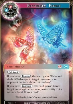 Butterfly Effect Card Front
