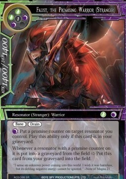 Faust, the Promising Warrior (Stranger) Card Front