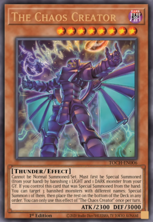 The Chaos Creator Card Front