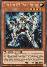 Elemental HERO Solid Soldier · Rare 040