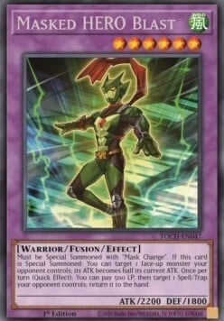 Masked HERO Blast Card Front