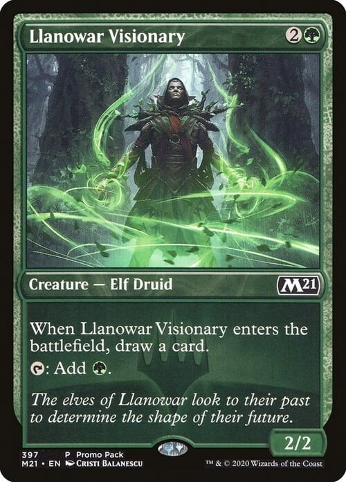Visionario di Llanowar Card Front