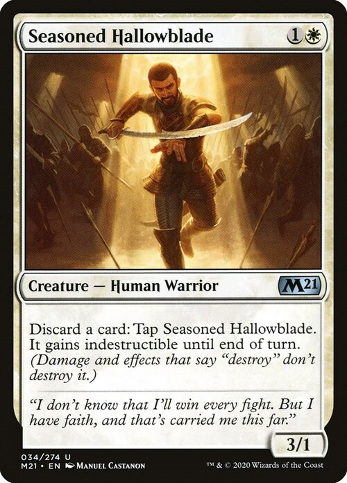 Seasoned Hallowblade Card Front