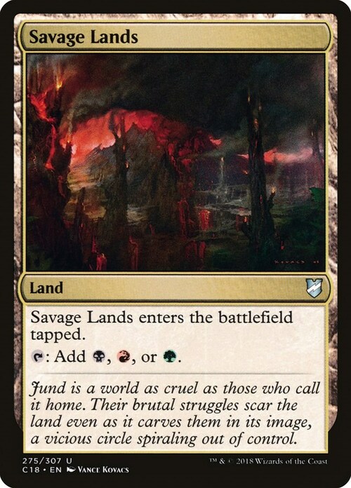 Savage Lands Card Front