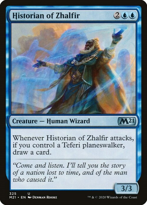 Historian of Zhalfir Card Front