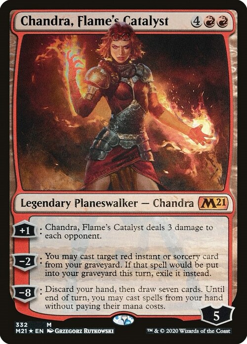 Chandra, Catalizzatrice di Fiamme Card Front