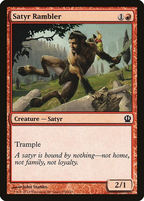 Satyr Rambler Card Front