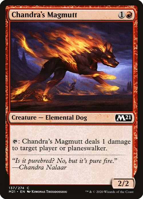 Chandra's Magmutt Card Front