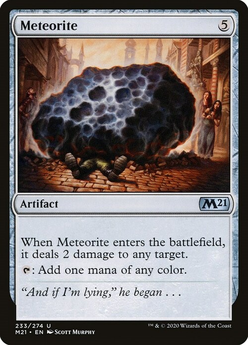 Meteorite Card Front
