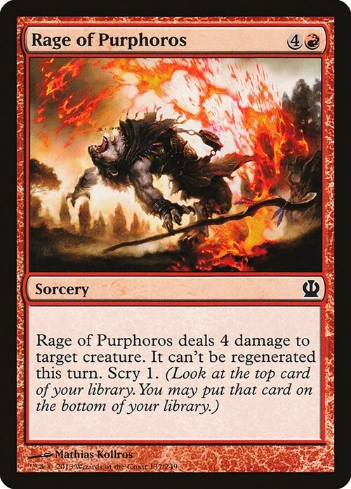 Rage of Purphoros Card Front
