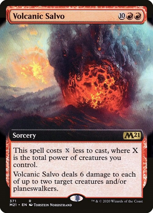 Volcanic Salvo Card Front