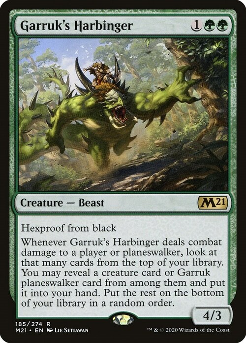 Garruk's Harbinger Card Front