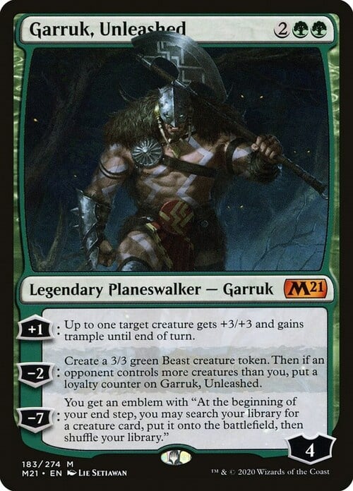 Garruk, Unleashed Card Front