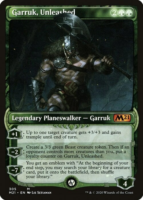 Garruk, Unleashed Card Front
