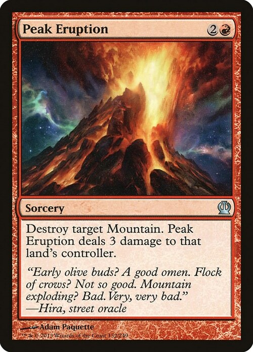 Peak Eruption Card Front