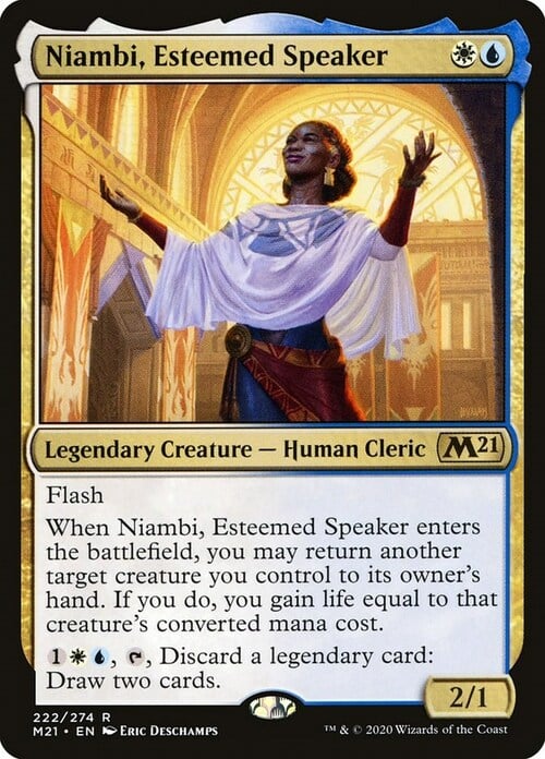 Niambi, Esteemed Speaker Card Front