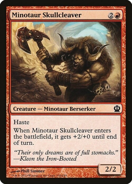 Minotaur Skullcleaver Card Front