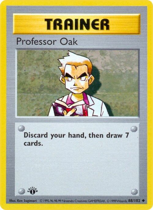 Professor Oak Card Front