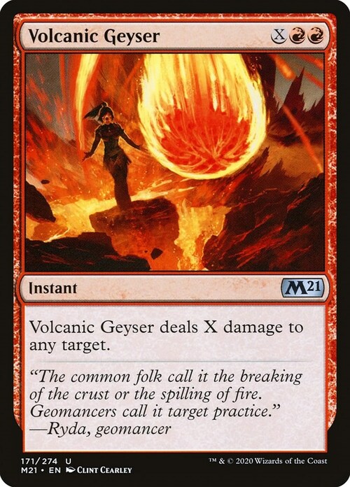 Volcanic Geyser Card Front